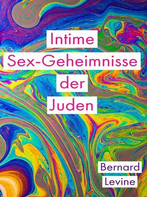 cover image of Intime Sex-Geheimnisse der Juden